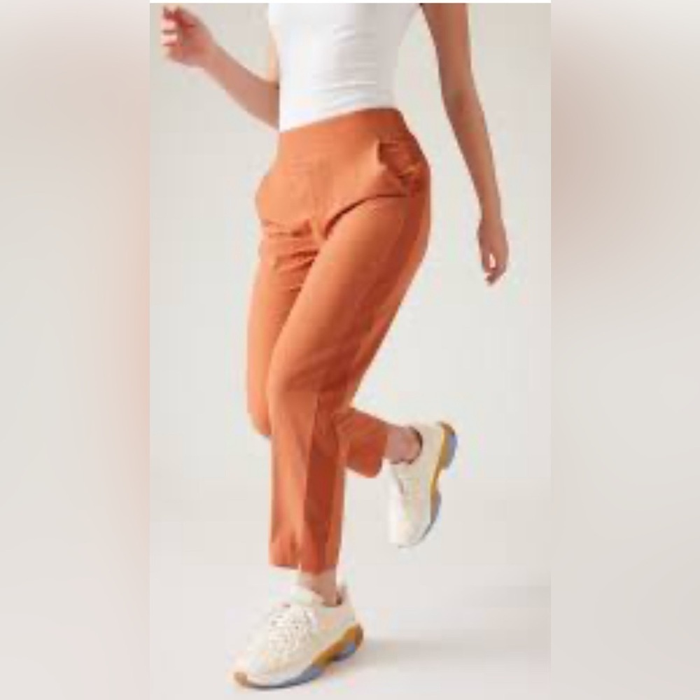 Athleta Brooklyn Mid Rise Ankle Pant Size 22 Plus Orange